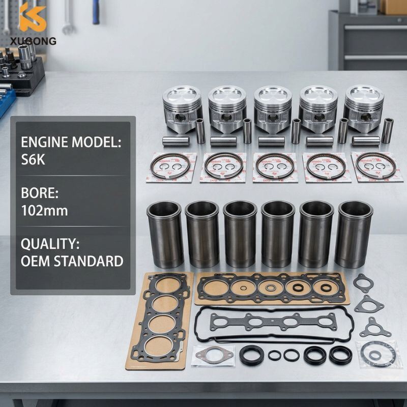 S6K Engine Overhaul Rebuild Kit 3066 Piston Ring Liner Set for CAT 320C Excavator Engine Repair